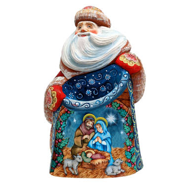 Masterpiece The Snow Maiden with Forest Friends Santa Figurine